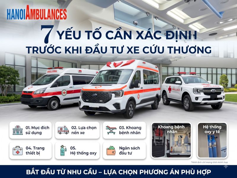 7 yếu tố cần xác định trước khi đầu tư xe cứu thương